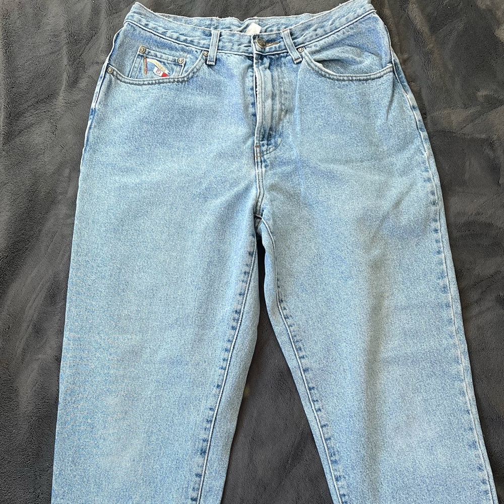 Vintage 1990’s High Rise Straight Leg Light Wash Jeans size 6p (26”x28”) - Picture 14 of 14